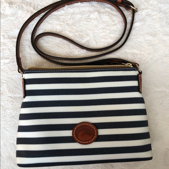Dooney & Bourke Handbags - Dooney & Bourke Nylon Crossbody Pouchette with Leather Trim